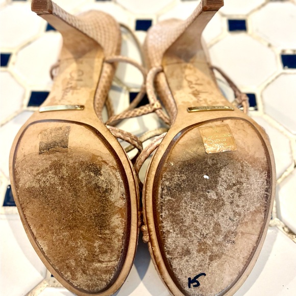 EUC SZ 7 Cole Haan Light Pink Strappy Heels - Picture 3 of 4